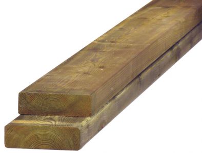 Balk Douglas Groen Geïmpregneerd Fijnbezaagd 75x175mm