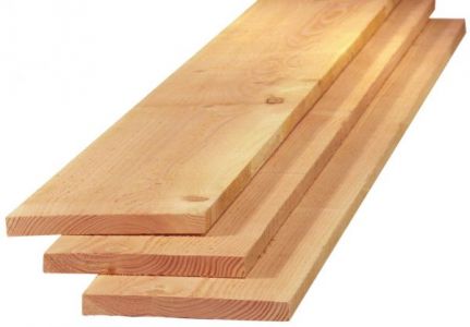 Plank Douglas Onbehandeld Fijnbezaagd 32x200mm