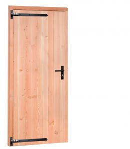 Douglas deur dicht enkel met zw beslag LD 90x201cm onbe