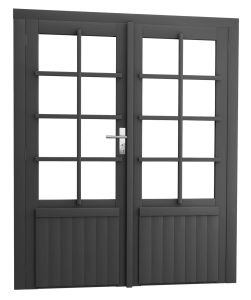 Vuren Dubbele 8-ruits Glasdeur 168x201cm Antra Gesp