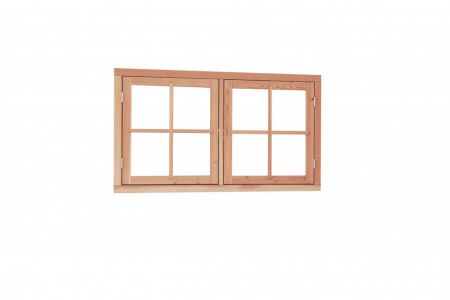 Redvision dubbel uitzetraam 136x77 incl beslag
