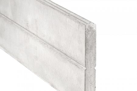 Betonplaat blokhutprofiel wit/grijs 260x48x1840mm (B)