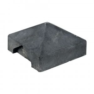 Beton Afdekpet Piramide antra 14x14x5cm zonder uitsparing