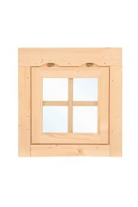 Uitzetraam W4 NE Vuren kozijn 570x570mm