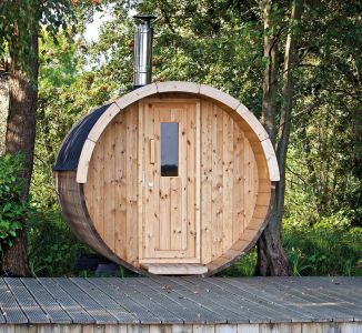 Saunabarrel Vuren hout 195cm, 300cm lang