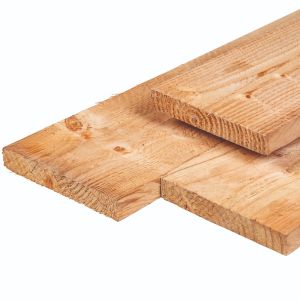 Plank Lariks/Douglas Fijnbezaagd Onbehandeld 25x250mm