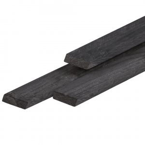 Rhombus regel zwart gespoten Lariks/Douglas 20x67mm