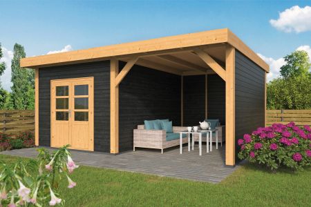 DHZ Plat dak Raalte 600x410x262cm Potdeksel zwart
