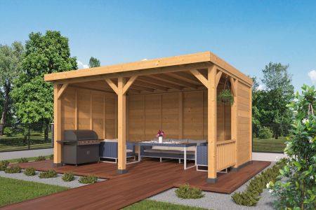 DHZ Plat dak Wezep 500X370X262cm Potdeksel onbehandeld