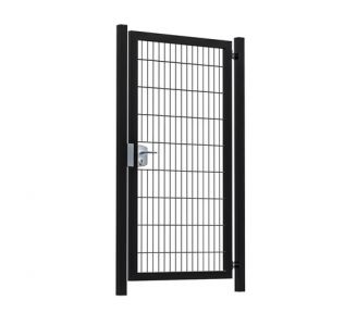 Hillfence metalen enkele poort Premium-line 100x180cm zwart