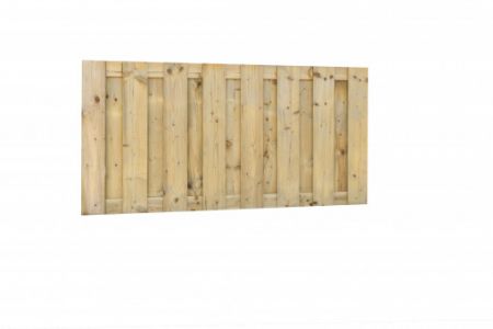 Jumboscherm geschaafd vuren 17-planks 15mm 180x90cm recht VC