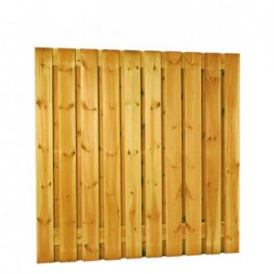 Tuinscherm grenen 21-p 15mm 180x180cm recht groen geimp