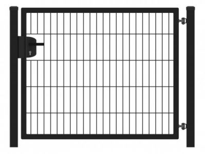 Hillfence metalen enkele poort Eco-line 100x180cm zwart