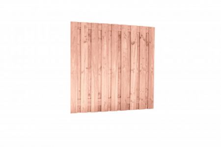 Douglas fijnbezaagd tuinscherm 19-p 15mm 180x180cm onbe