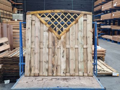OP=OP Tuinscherm grenen gesch superieur (toog+Kader) 180cm
