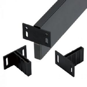 T beslagset antraciet gecoat aluminium 6 stuks in blister