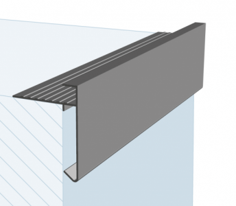 op=op Aluminium daktrim recht 35/35 2500mm