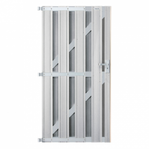 WPC-grijs deur Design met alu grijs ligger 900x1800mm