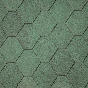 Dakshingles hexagonaal Groen 3m2