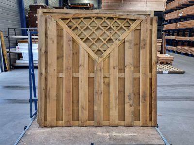 OP=OP Tuinscherm grenen gesch superieur (toog+Kader) 180cm
