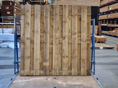 OP=OP Tuinscherm Douglas fijnbezaagd Groen geimpr. 180cm