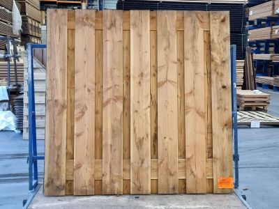 OP=OP Tuinscherm Douglas Fijnbezaagd onbeh. 180cm
