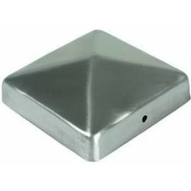 Paal-ornament piramide RVS 91x91MM