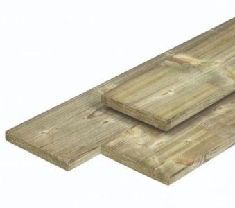 Sample: Plank ME Grenen Geimpregneerd 15x140mm