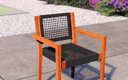 Stapelbare teak stoel Toledo (set van 2 stoelen)