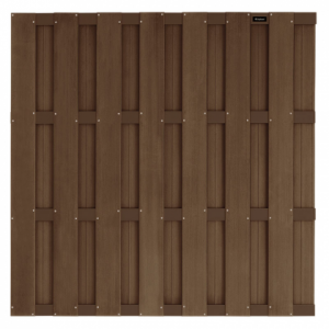 Tuinscherm Composiet Basic Donkerbruin 29x1800x1800mm