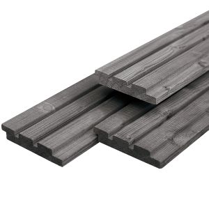 Triple profiel douglas zilvergrijs geimpr 19x130mm