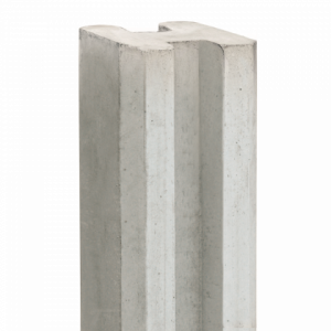 Sleufpaal Eems wit/grijs tussenmodel 100x100x2700mm