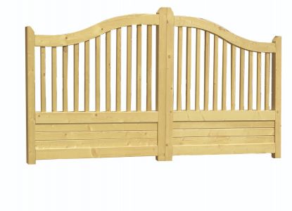 Dubbele toogpoort de Luxe vuren 300x110/130cm