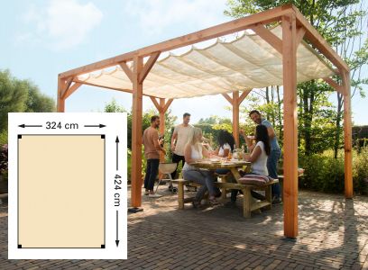 Douglas houtpakket 324x424cm tbv schaduwdoek kleurloos geimp
