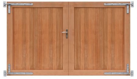 Hardhouten dubbele toegangspoort VC 300x180cm incl beslag