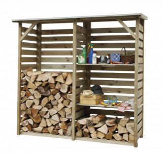 Haardhoutberging Twin 176x190x60 cm (HxBxD)