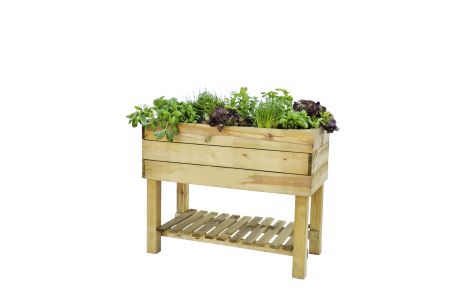 Minigarden robuust grenen 80x100x50cm (HxBxD) groen geimpr