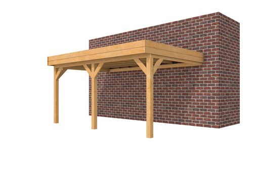 Douglasvision Carport Muuraanbouw 507 X 320 Cm Tuinhoutdiscount Nl