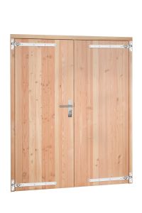 Douglas dub dichte deur incl kozijn 168x201cm onb
