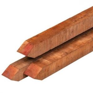 Piketpaal Azobé Hardhout Fijnbezaagd 30x30x1000mm
