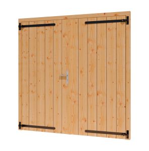 Douglas deur opgeklampt dubbel 1860x1950 onbehandeld