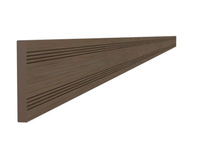 Composiet afdeklat 8x63x3000mm bruin