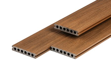 Composiet vlonderplank 2,3x13,8cm semi-massief Teak