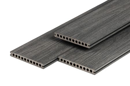 Composiet vlonderplank 2,3x21,0cm semi-massief Dark Grey