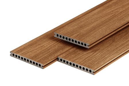 Composiet vlonderplank 2,3x21,0cm semi-massief Teak