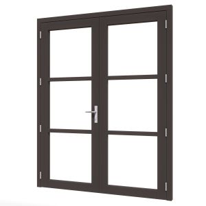 Douglas steellook luxe deur dubbel 2x880x2274mm zwart
