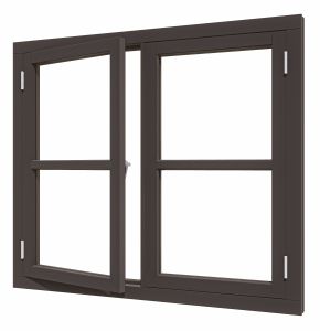 Douglas luxe steellook vleugelraam dubbel 2x648x1175 zwart