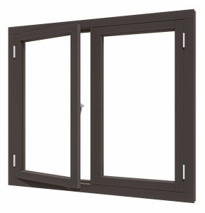 Douglas luxe steellook vleugelraam dubbel 2x648x1175 zwart