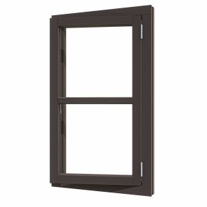 Douglas luxe steellook vleugelraam enkel RD 648x1175 zwart