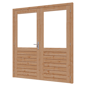 Douglas luxe paneeldeur dubbel 2x930x2111mm onbehandeld